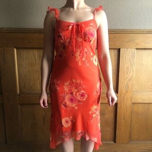 NY&Company orange floral sundress